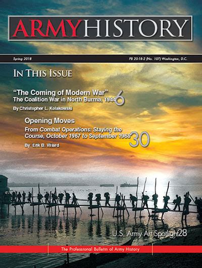 Army History Magazine Spring 2018 Edition Us Army Center Of
