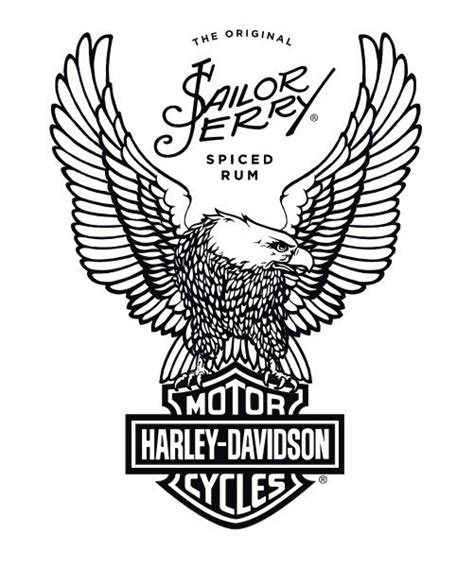 Harley Davidson Eagle Logos Tattoos
