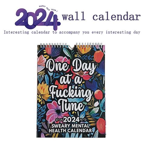 2024 Mental Health Calendar 2024 Calendar Printable 2024 Swear