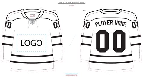 Free Printable Hockey Jersey Template
