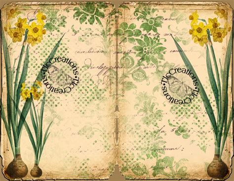 March Daily Journal Vintage Printable Journal Kit
