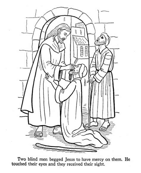 Jesus Heals Leper Coloring Page Clip Art Library