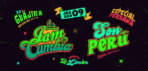 jam de cumbia logo flyers visuales on behance music logo cumbia lettering