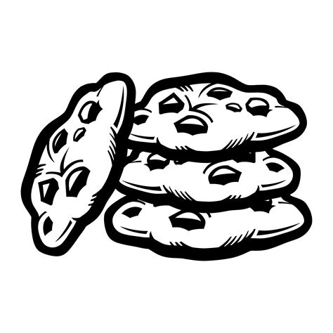 Chocolate Chip Cookies Vector Art Icons And Graphics For Free Download