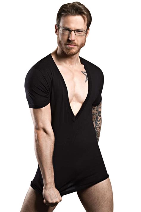 Doreanse Mens 2850 Deep V Neck Party T Shirt Underwear Male Top Ultra