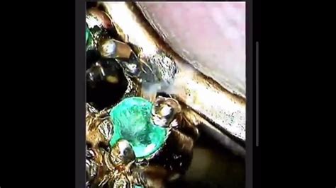 Emerald Ring Prong Laser Retip Youtube