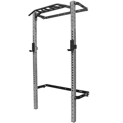 The Squat Rack Is Shown With Two Bars On One Side And An Overhead Bar