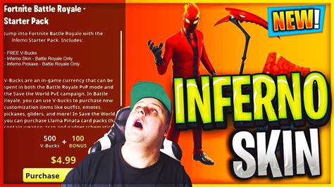 New Fortnite Inferno Skin Pack Bundle Release Youtube