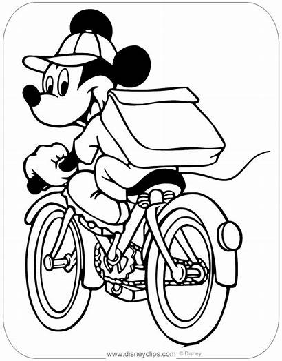 Mickey Mouse Coloring Pages Disneyclips Activities Riding