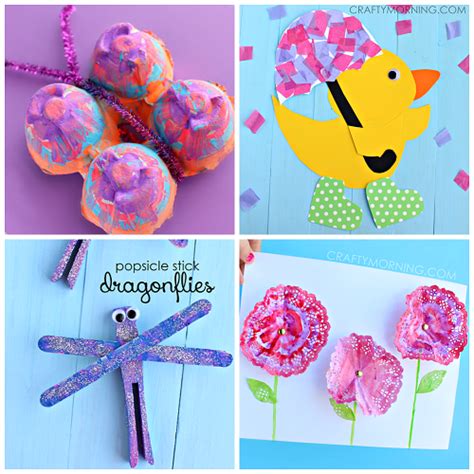 Beautiful Spring Crafts For Kids To Create Crafty Morning