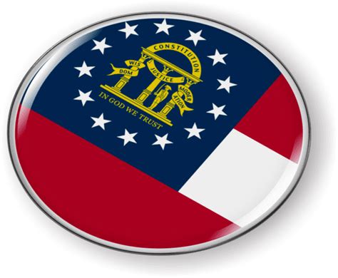 Georgia State Flag Emblem Best License Plate Frames