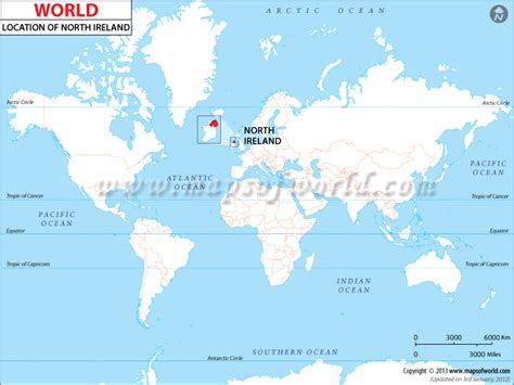 Where Is Northern Ireland Northern Ireland Location In World Map