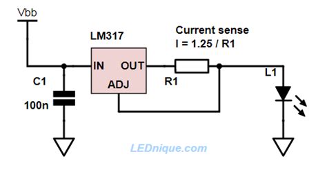 Lm317 Constant Current Power Supply Lednique
