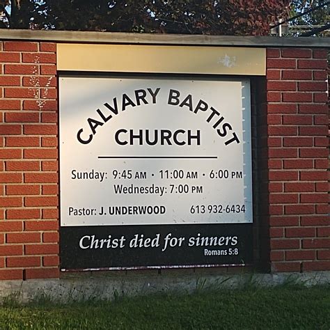 Calvary Baptist Church - Cornwall, ON | Eastern Ontario Local
