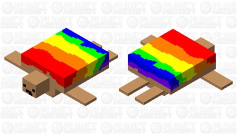 Derpy Rainbow Turtle Minecraft Mob Skin