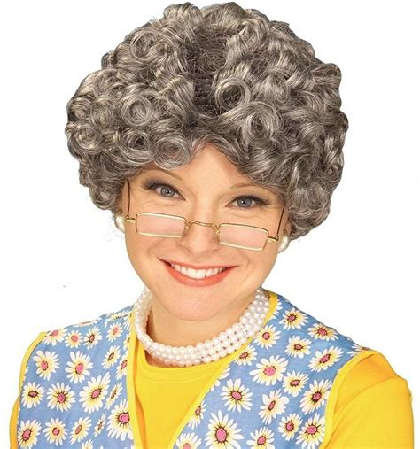 granny gray old lady wig yo mamma nanna madea granny grandmother kostüme frauen perücken frau