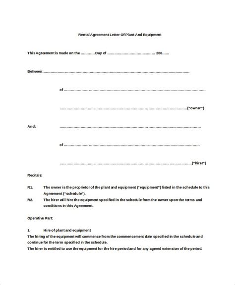 To ensure the agreement is enforceable, it is important to put it in. 16+ Rental Agreement Letter Templates - Word, Apple Pages, Google Docs | Free & Premium Templates