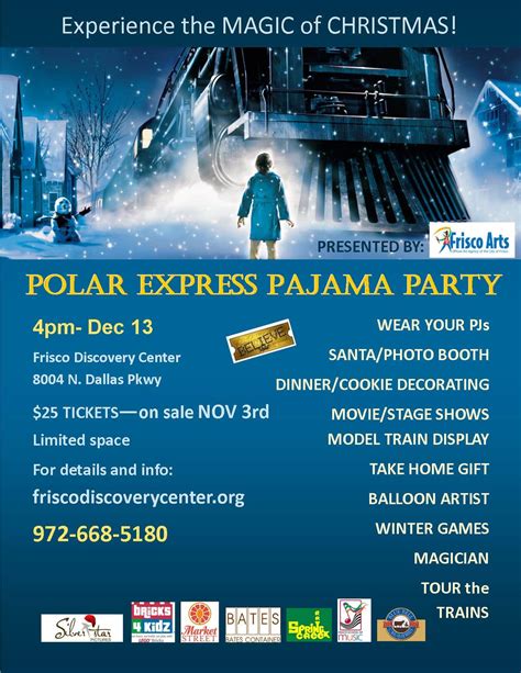 Fifth Annual Polar Express Pajama Party At The Frisco Discovery Center