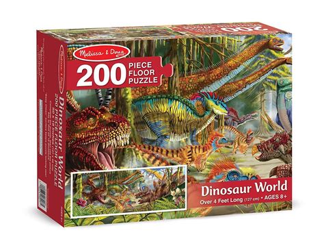 Melissa And Doug World Floor Puzzle Dinosaurs Board Game At Mighty