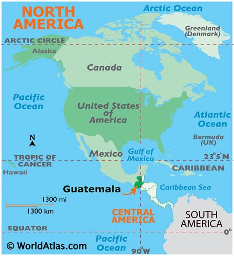 Mapas Y Hechos De Guatemala Atlas Mundial