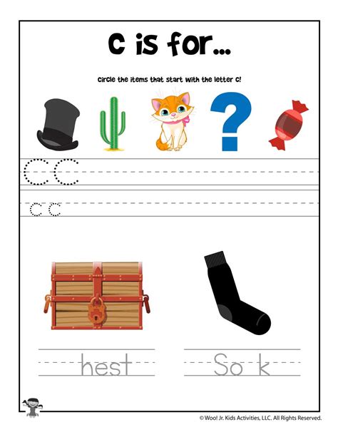 Letter C Sound Worksheets Tree Valley Academy Free Letter C Phonics