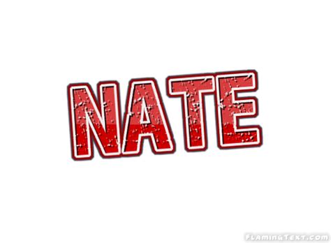 Nate Logo Free Name Design Tool From Flaming Text