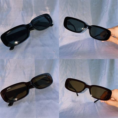 Vintage Rectangle Sunglasses L Y2k Sunglasses L Vintage Etsy