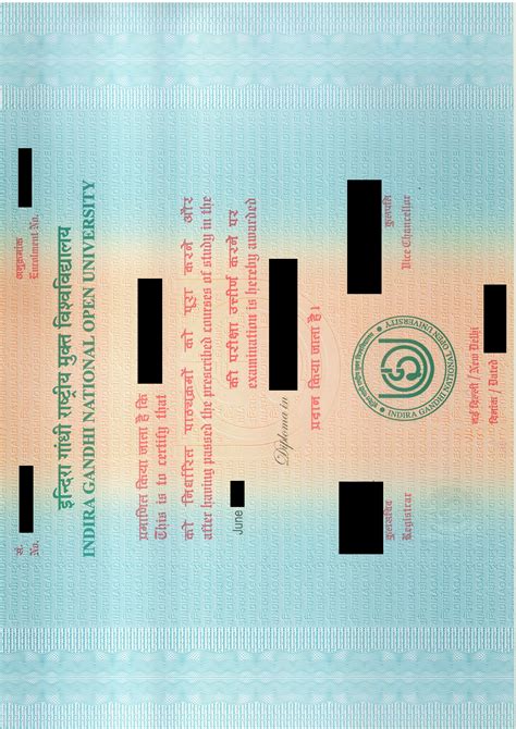 Ignou Mca Certificate Format 2023 2024 Mba