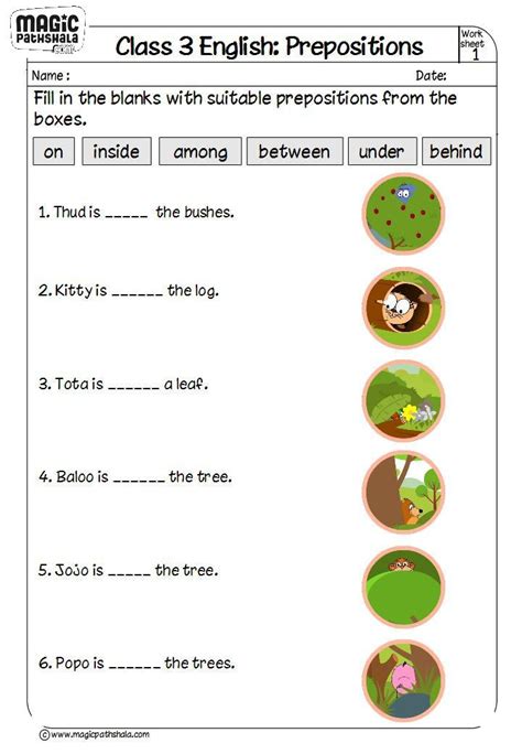 When you are studying english grammar, you have likely come across the idea of the preposition, but what is this and how does it function within a sentence? This worksheet is dealing with filling in prepositions. A preposition links nouns, pronouns and ...