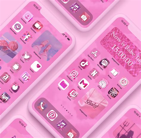 Pink Aesthetic App Icons Aesthetic Pink Icons For Ios Free