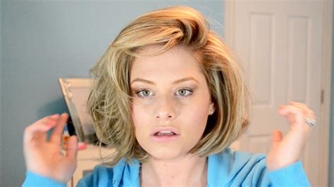 Big Hair Tutorial Hot Rollers In Short Hair Youtube
