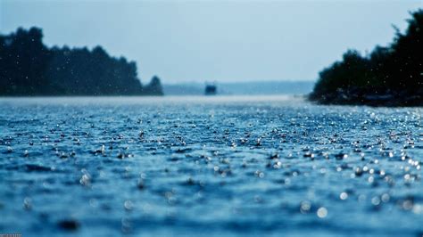 Depth Of Field Lake Water Rain Wallpapers Hd Desktop And Mobile