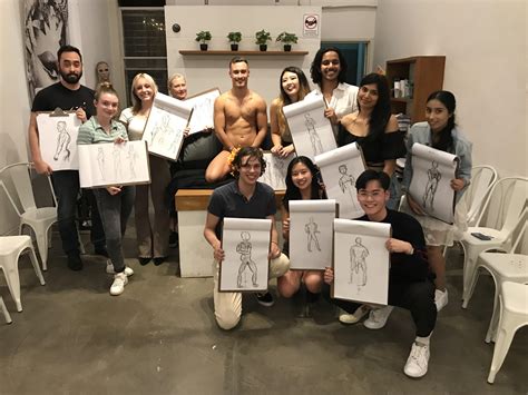 Male Model Life Drawing Class May