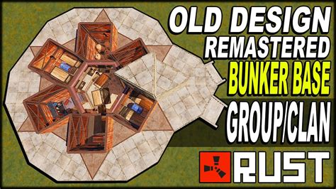 Old School Remastered Secret Bunker Small Groupclan Base Rust