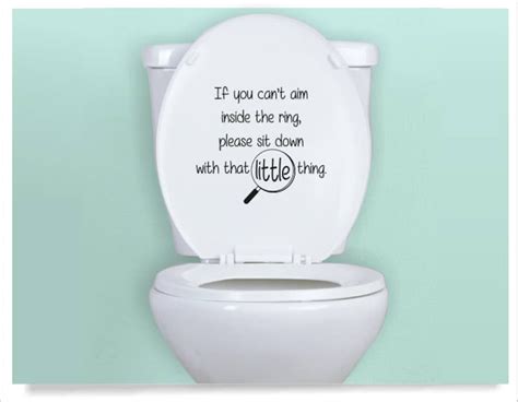 Toilet Decal Funny Sayings For Toilet Seat If You Sprinkle Sticker