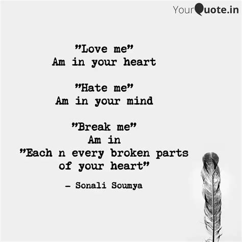 love me am in your hear quotes and writings by feather of a bird yourquote