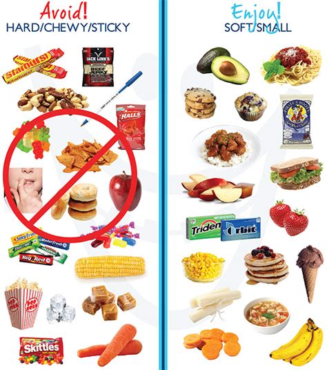 When you're wearing braces, we recommend sticking to a soft diet of easy to swallow foods. foods-with-braces