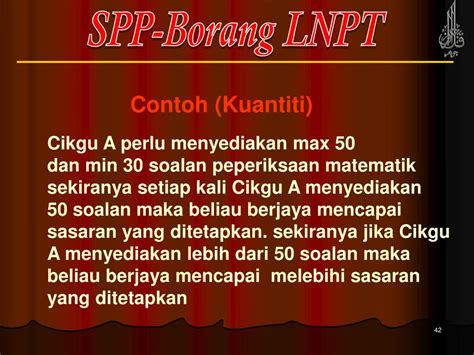 Pelaksanaan pbppp adalah diwajibkan kerana pbppp memberi impak dan implikasi terhadap perkhidmatan setiap ppp dalam kenaikan pangkat. Trainees2013: Borang Lnpt