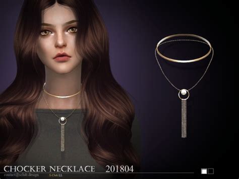 Necklace F 201805 By S Club Ll Sims 4 Jewelry