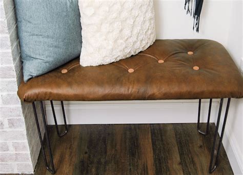 12 Doable Designs For A Diy Bench Diy Leather Furniture Seat