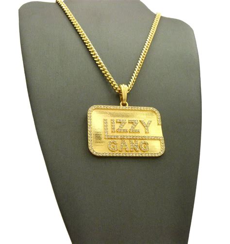 18k Gold Plated Izzy Gang Pendant Datnewice