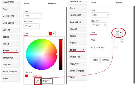 Reset Color Property Vitaracharts Custom Visuals Plugin For