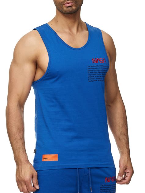 Redbridge Herren Tank Top T Shirt NASA Logo Ärmellos Tshirts