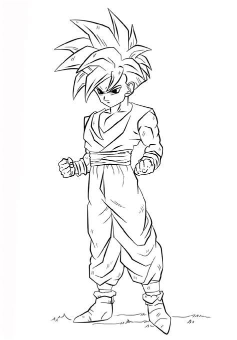 There are large variety of animals (動物, dōbutsu) seen throughout the dragon ball series. Dragon Ball Z Coloring Pages Gohan - K5 Worksheets