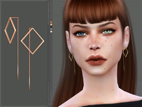 Hollow Earrings By Sugar Owl At Tsr Sims 4 Updates