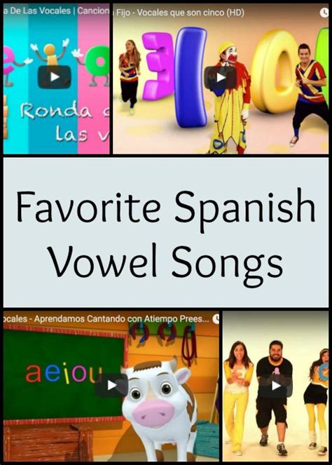 Spanish Vowel Songs For Pronunciation And Literacy Spanish Playground