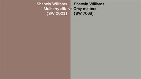 Sherwin Williams Mulberry Silk Vs Gray Matters Side By Side Comparison