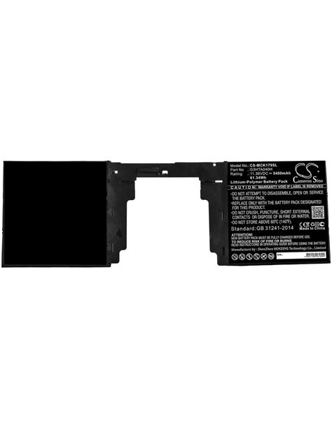 Microsoft Surface Book 2nd 15 1793 Keyboard Replacement Battery