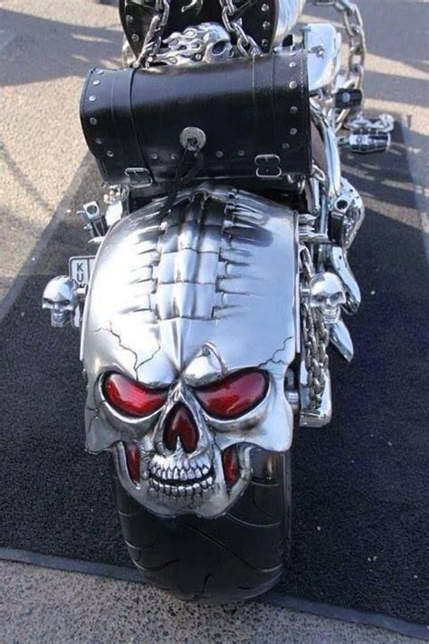, old motorcycles , classic motorbikes , bike images , rides , old bikes , bike photos. Skull Tail-Light Motorcycle | Cars & Bikes | Pinterest ...