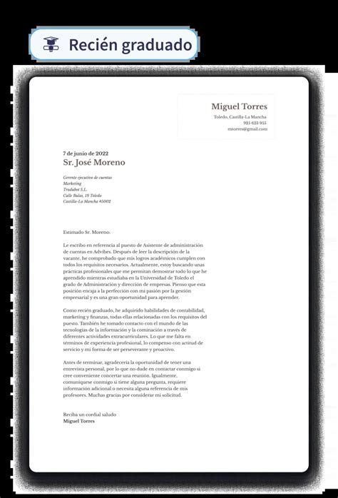 La Carta De Presentaci N Gu A Formato Y Ejemplos Onlinecv